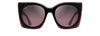 [Maui Rose® Lenses, Black Cherry With Raspberry Interior Frame]