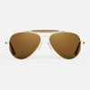 [23k Gold & American Tan Polarized Glass Lens]