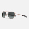 [22k Satin Rose Gold & Slate Polarized Gradient Nylon Lens]