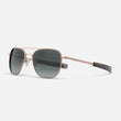 22k Satin Rose Gold & Slate Polarized Gradient Nylon Lens