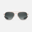 22k Satin Rose Gold & Slate Polarized Gradient Nylon Lens