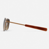 [22k Satin Chocolate Gold & Cape Sand Polarized Gradient Nylon Lens]