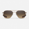 [22k Satin Chocolate Gold & Cape Sand Polarized Gradient Nylon Lens]