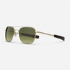 [23k Satin Gold & Evergreen Polarized Gradient Nylon Lens]