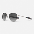 Satin Silver & Coastal Gray Polarized Gradient Nylon Lens