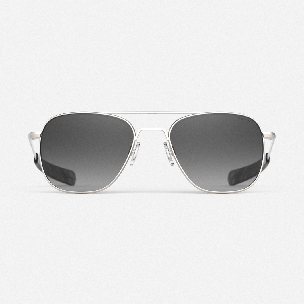 [Satin Silver & Coastal Gray Polarized Gradient Nylon Lens]