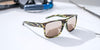 [Green Mirror Polarized Polycarbonate Lenses, Tiger Shark Frame]