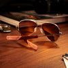 [23k White Gold & Semi-Polarized Nylon Gradient Sunset Rose Lens]