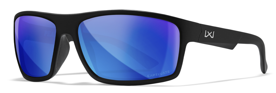 [Matte Black/CAPTIVATE™ Polarized Blue Mirror]