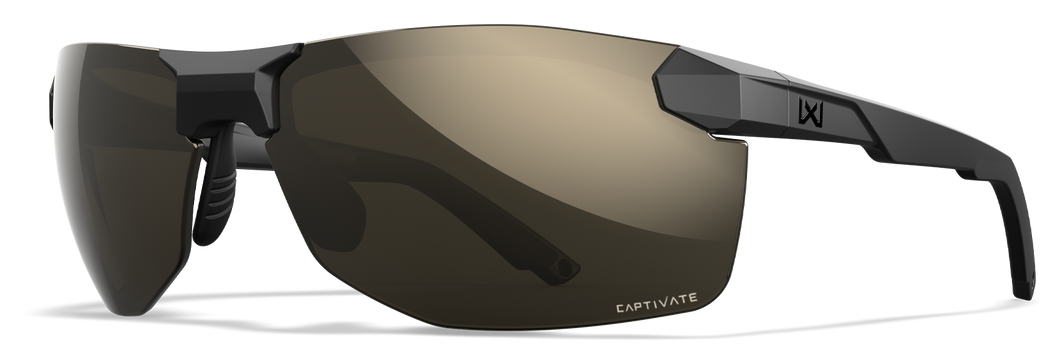 [Matte Black/CAPTIVATE™ Polarized Tungsten Mirror]