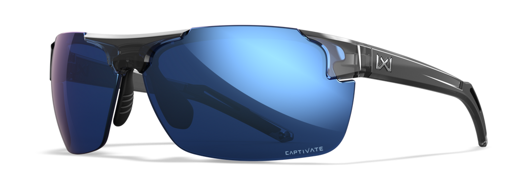 [Gloss Crystal Grey/CAPTIVATE™ Polarized Blue Mirror]