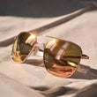 22k Rose Gold & Rose Gold Non-Polarized Mirror Nylon Lens