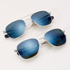 [23k White Gold & Cobalt Polarized Glass Lens]