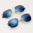 23k White Gold & Cobalt Polarized Glass Lens