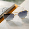 [23k Gold & Slate Non-Polarized Gradient Nylon Lens]