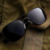 [Matte Black & Non-Polarized American Gray Glass Lens]