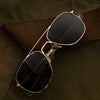 [23k Gold & Non-Polarized American Gray Lens]