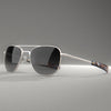 [Satin Silver & Coastal Gray Polarized Gradient Nylon Lens]