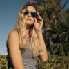 [23k Gold & Cobalt Polarized Glass Lens]