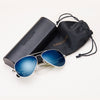 [23k White Gold & Cobalt Polarized Glass Lens]