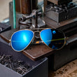 23k Gold & Cobalt Polarized Glass Lens