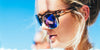 [Copper Silver Mirror Polarized Polycarbonate Lenses, Shiny Blonde Crystal Frame]