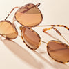 [22k Rose Gold & Rose Tortoise Inlay & Rose Gold Polarized Nylon Lens]