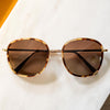 [23k Gold & Dark Caramel Tortoise & Cape Sand Polarized Gradient Nylon Lens]