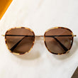 23k Gold & Dark Caramel Tortoise & Cape Sand Polarized Gradient Nylon Lens