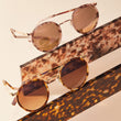 22k Rose Gold & Rose Tortoise Inlay & Rose Gold Polarized Nylon Lens