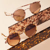 [22k Rose Gold & Rose Tortoise Inlay & Rose Gold Polarized Nylon Lens]