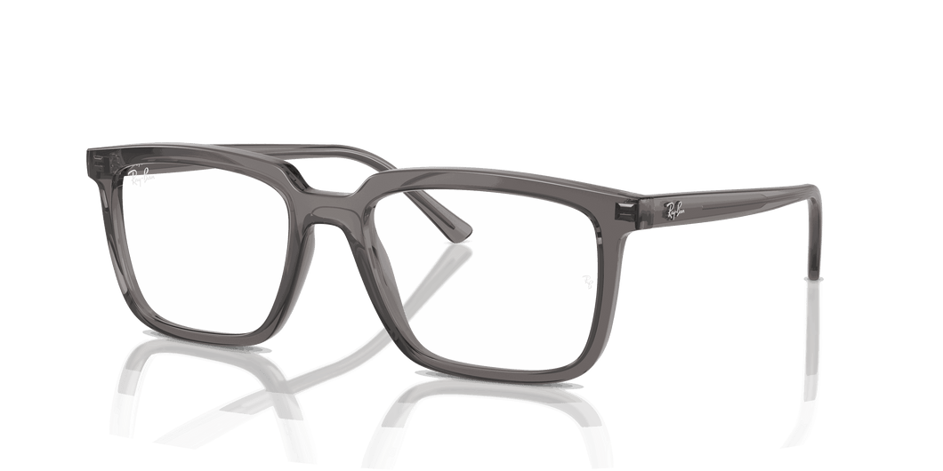 [Clear Lenses, Polished Opal Dark Grey Frame]