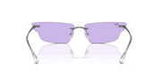 Violet Lenses, Polished Gunmetal Frame