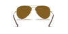 [B-15 Brown Lenses, Polished Arista Gold Frame]