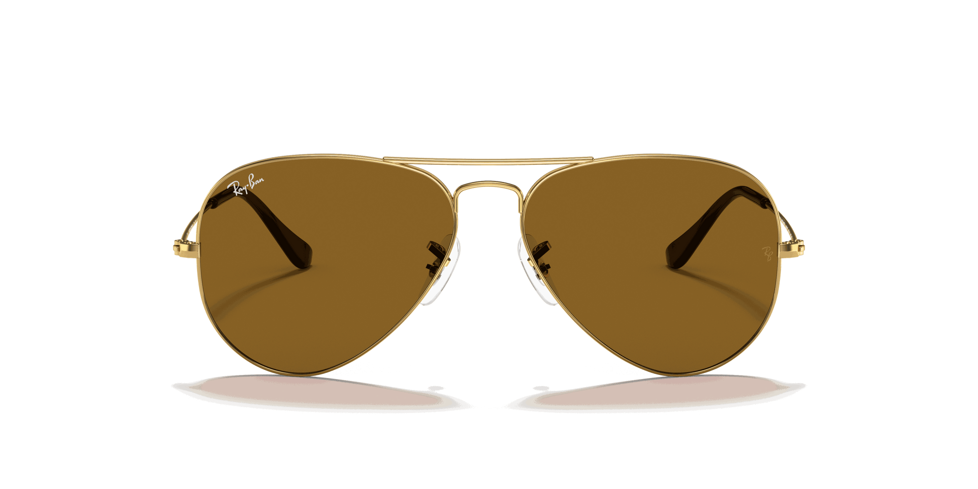 [B-15 Brown Lenses, Polished Arista Gold Frame]