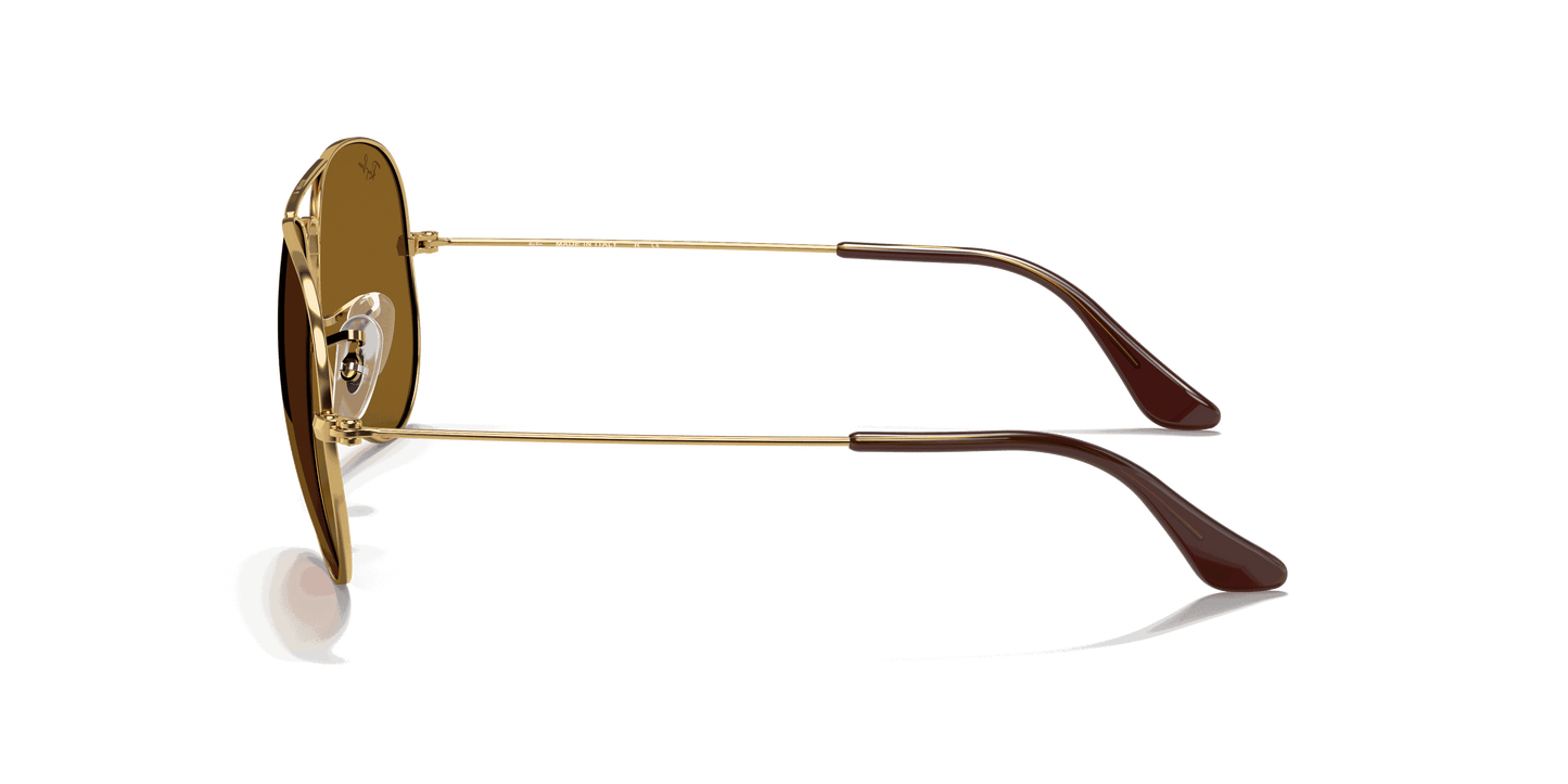 [B-15 Brown Lenses, Polished Arista Gold Frame]