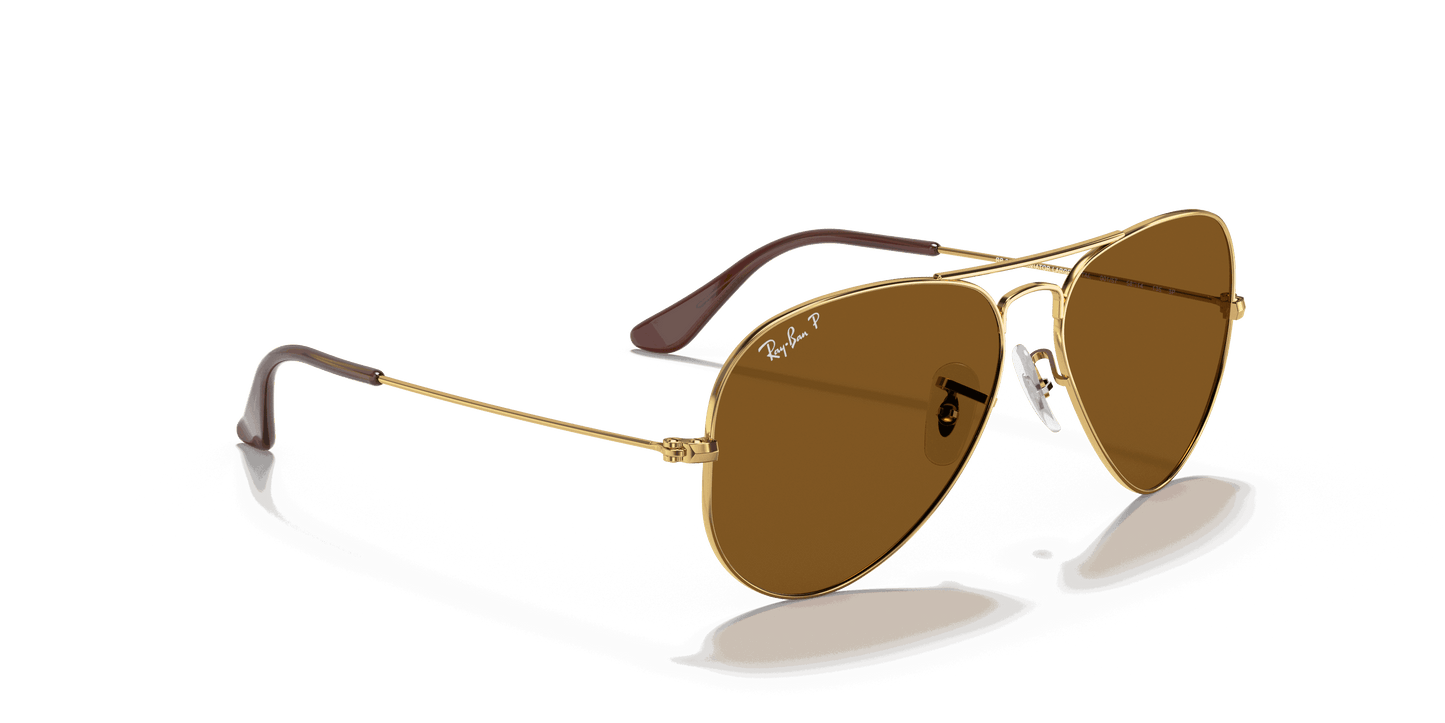 [Brown Lenses, Polished Arista Gold Frame]