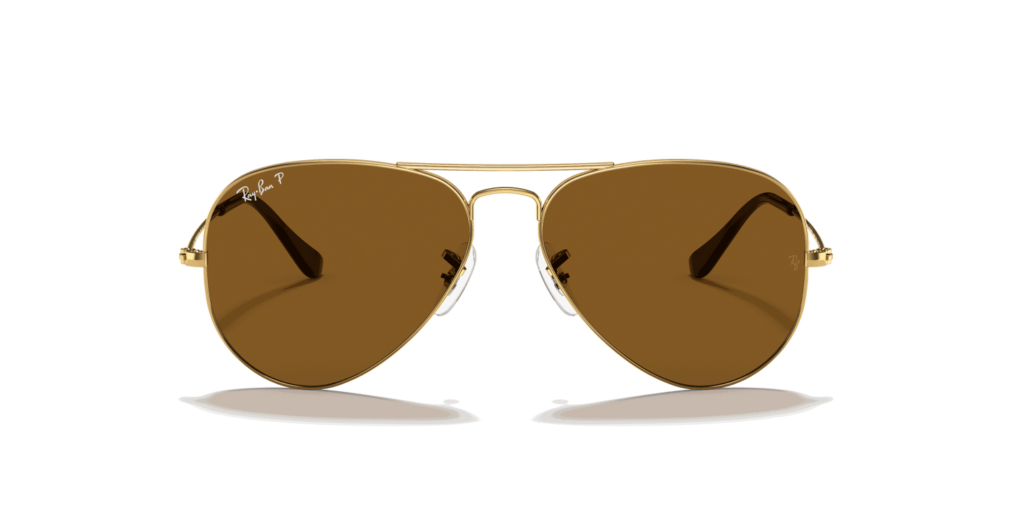 [Brown Lenses, Polished Arista Gold Frame]