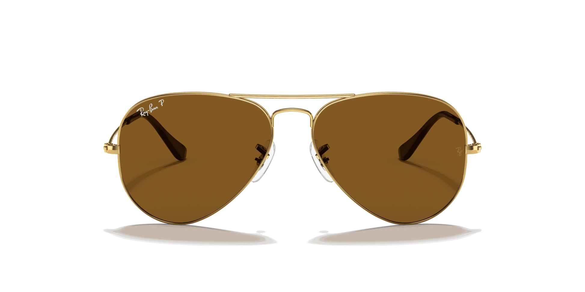 [Brown Lenses, Polished Arista Gold Frame]