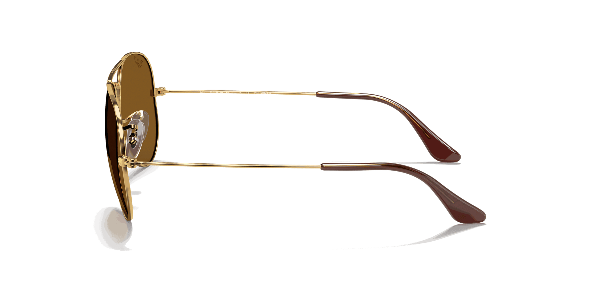 [Brown Lenses, Polished Arista Gold Frame]