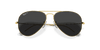 [Black Lenses, Polished Gold Frame]