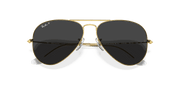 Black Lenses, Polished Gold Frame