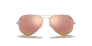 Copper Flash Lenses, Matte Silver Frame