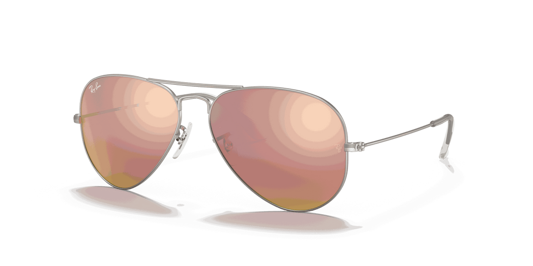 [Copper Flash Lenses, Matte Silver Frame]