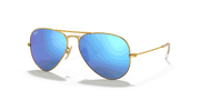 Blue Flash Lenses, Matte Gold Frame