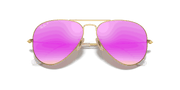 Cyclamen Flash Lenses, Matte Gold Frame