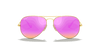 [Cyclamen Flash Lenses, Matte Gold Frame]