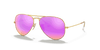 [Cyclamen Flash Lenses, Matte Gold Frame]