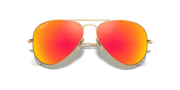 Orange Flash Lenses, Matte Gold Frame