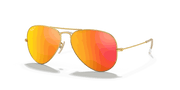 Orange Flash Lenses, Matte Gold Frame